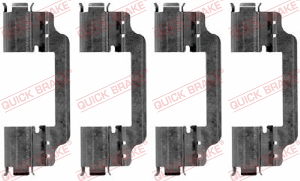 Diskinių stabdžių trinkelių priedų komplektas QUICK BRAKE 109-1871