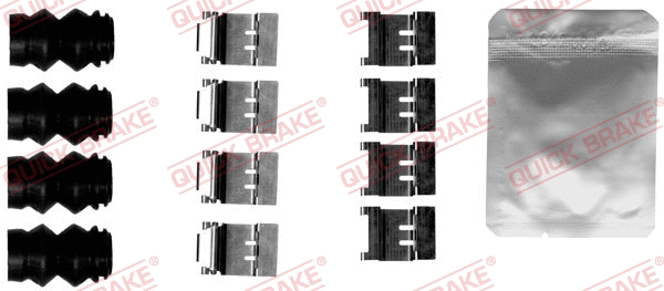 Diskinių stabdžių trinkelių priedų komplektas QUICK BRAKE 109-1874