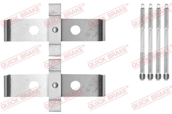 Diskinių stabdžių trinkelių priedų komplektas QUICK BRAKE 109-1876