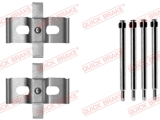 Diskinių stabdžių trinkelių priedų komplektas QUICK BRAKE 109-1878