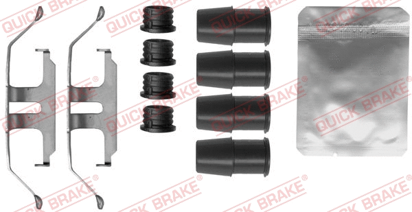 Diskinių stabdžių trinkelių priedų komplektas QUICK BRAKE 109-1884