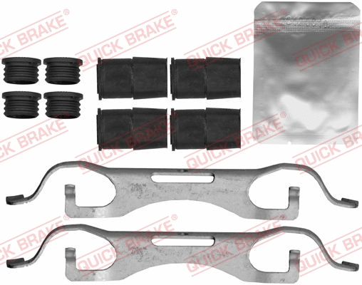 Diskinių stabdžių trinkelių priedų komplektas QUICK BRAKE 109-1887