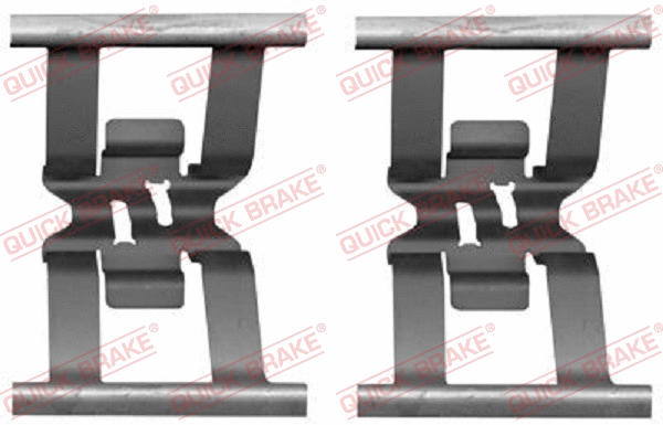 Diskinių stabdžių trinkelių priedų komplektas QUICK BRAKE 109-1898