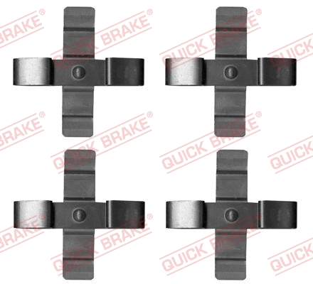 Diskinių stabdžių trinkelių priedų komplektas QUICK BRAKE 109-1899