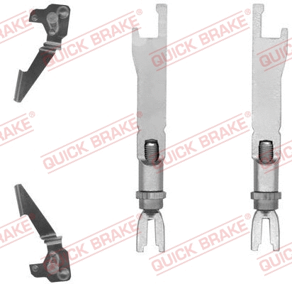 Būgninio stabdžio reguliatorių komplektas QUICK BRAKE 110 53 001