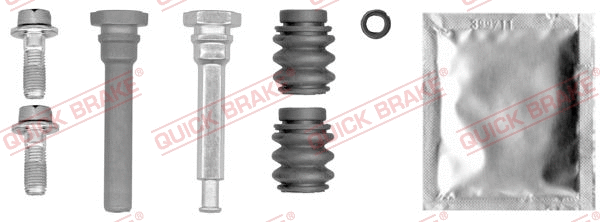 Stabdžių apkabos kreipiančiųjų movų rinkinys QUICK BRAKE 113-0002X