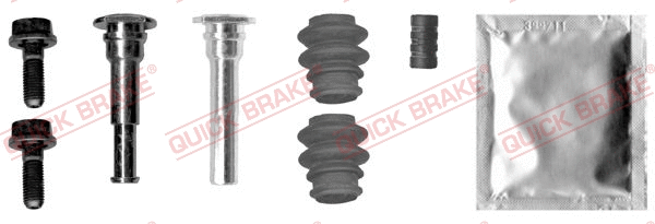 Stabdžių apkabos kreipiančiųjų movų rinkinys QUICK BRAKE 113-0005X
