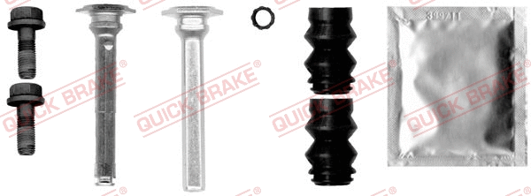 Stabdžių apkabos kreipiančiųjų movų rinkinys QUICK BRAKE 113-0006X