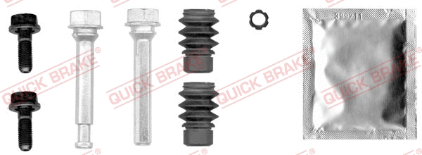 Stabdžių apkabos kreipiančiųjų movų rinkinys QUICK BRAKE 113-0011X