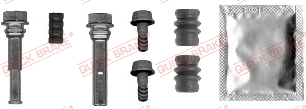 Stabdžių apkabos kreipiančiųjų movų rinkinys QUICK BRAKE 113-0012X