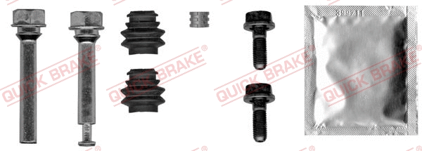 Stabdžių apkabos kreipiančiųjų movų rinkinys QUICK BRAKE 113-0013X