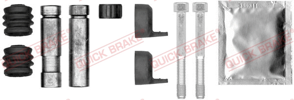 Stabdžių apkabos kreipiančiųjų movų rinkinys QUICK BRAKE 113-0017X