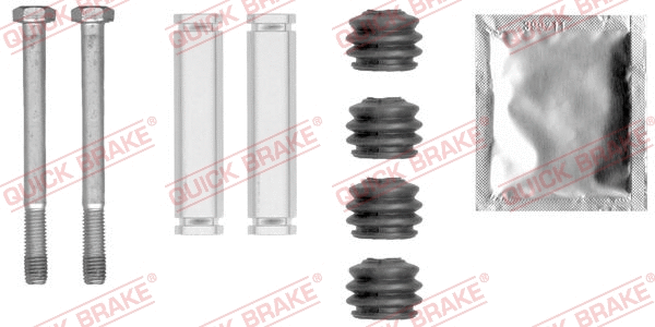 Stabdžių apkabos kreipiančiųjų movų rinkinys QUICK BRAKE 113-0019X