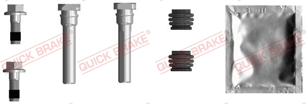 Stabdžių apkabos kreipiančiųjų movų rinkinys QUICK BRAKE 113-0023X