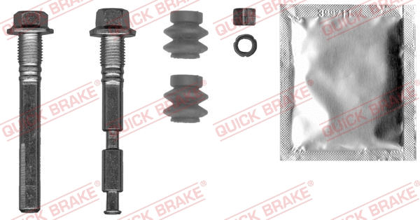 Stabdžių apkabos kreipiančiųjų movų rinkinys QUICK BRAKE 113-0024X