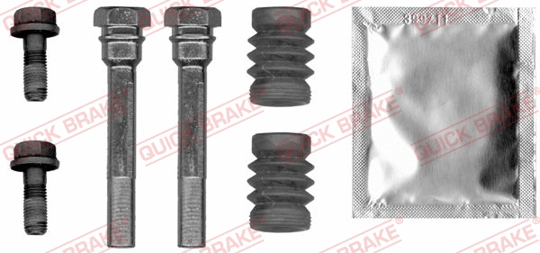 Stabdžių apkabos kreipiančiųjų movų rinkinys QUICK BRAKE 113-0026X