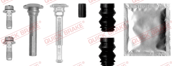 Stabdžių apkabos kreipiančiųjų movų rinkinys QUICK BRAKE 113-0027X