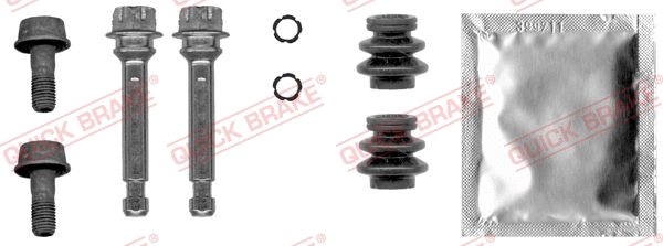 Stabdžių apkabos kreipiančiųjų movų rinkinys QUICK BRAKE 113-0028X