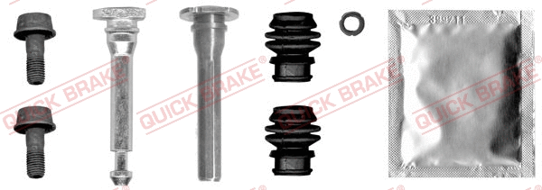 Stabdžių apkabos kreipiančiųjų movų rinkinys QUICK BRAKE 113-0029X