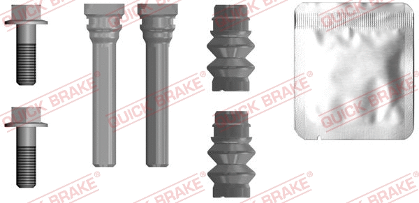 Stabdžių apkabos kreipiančiųjų movų rinkinys QUICK BRAKE 113-0036X