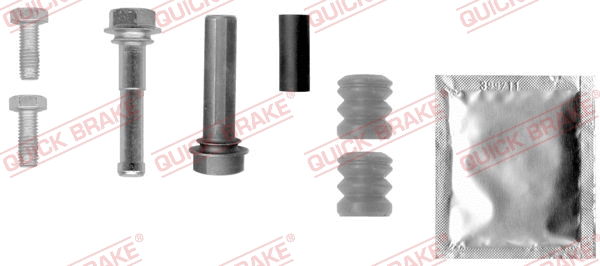 Stabdžių apkabos kreipiančiųjų movų rinkinys QUICK BRAKE 113-1308X