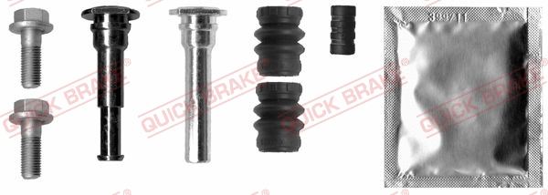 Stabdžių apkabos kreipiančiųjų movų rinkinys QUICK BRAKE 113-1317X