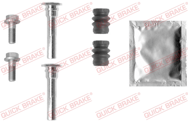 Stabdžių apkabos kreipiančiųjų movų rinkinys QUICK BRAKE 113-1324X
