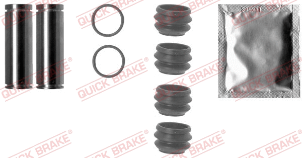 Stabdžių apkabos kreipiančiųjų movų rinkinys QUICK BRAKE 113-1330X