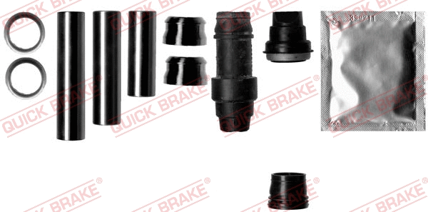 Stabdžių apkabos kreipiančiųjų movų rinkinys QUICK BRAKE 113-1337X