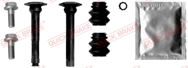 Stabdžių apkabos kreipiančiųjų movų rinkinys QUICK BRAKE 113-1357X