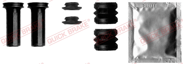 Stabdžių apkabos kreipiančiųjų movų rinkinys QUICK BRAKE 113-1358X