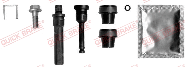 Stabdžių apkabos kreipiančiųjų movų rinkinys QUICK BRAKE 113-1367X