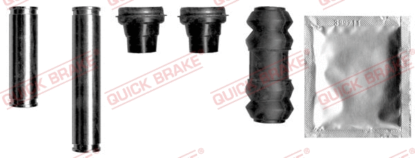 Stabdžių apkabos kreipiančiųjų movų rinkinys QUICK BRAKE 113-1371X