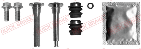 Stabdžių apkabos kreipiančiųjų movų rinkinys QUICK BRAKE 113-1372X