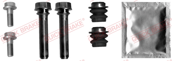 Stabdžių apkabos kreipiančiųjų movų rinkinys QUICK BRAKE 113-1377X