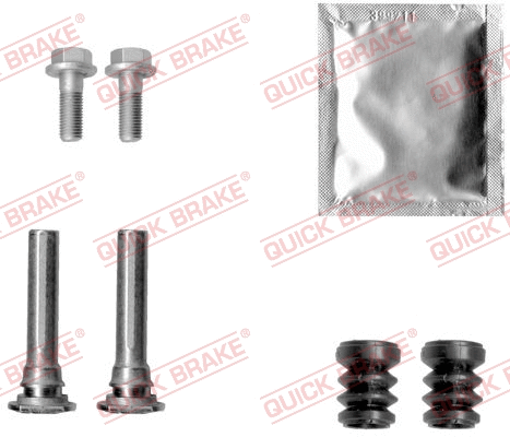 Stabdžių apkabos kreipiančiųjų movų rinkinys QUICK BRAKE 113-1413X