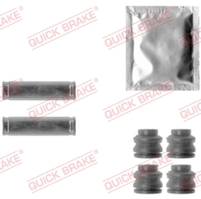 Stabdžių apkabos kreipiančiųjų movų rinkinys QUICK BRAKE 113-1416X