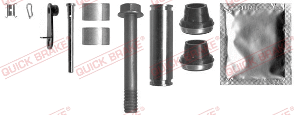Stabdžių apkabos kreipiančiųjų movų rinkinys QUICK BRAKE 113-1430X