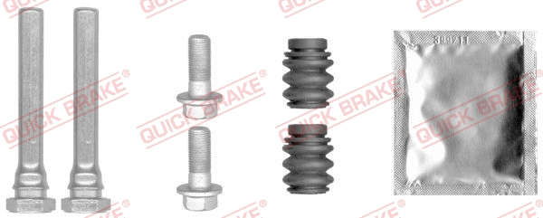 Stabdžių apkabos kreipiančiųjų movų rinkinys QUICK BRAKE 113-1431X