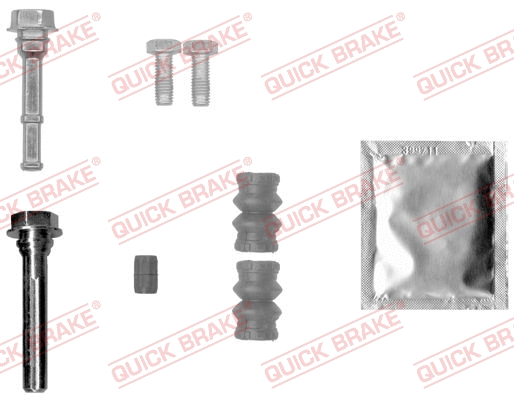 Stabdžių apkabos kreipiančiųjų movų rinkinys QUICK BRAKE 113-1432X