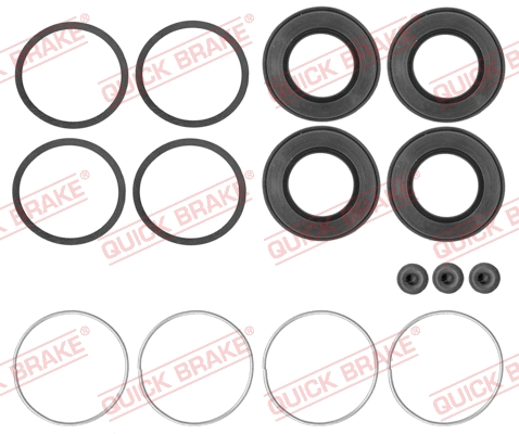 Stabdžių apkabos remonto komplektas QUICK BRAKE 114-0336