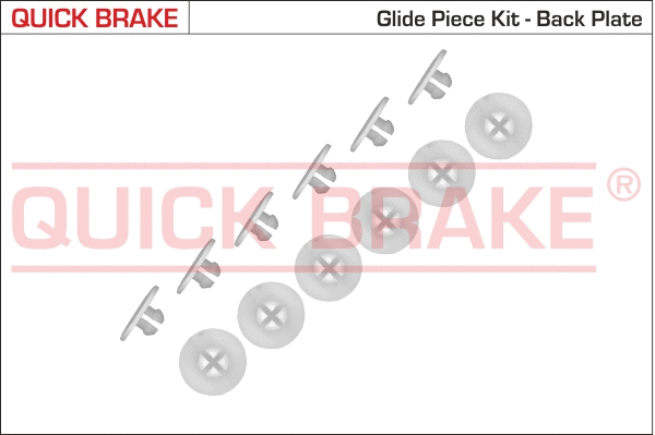 Stabdžių trinkelių priedų komplektas QUICK BRAKE 6858K