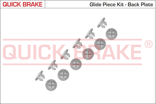 Stabdžių trinkelių priedų komplektas QUICK BRAKE 6859K