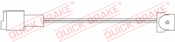 Stabdžių trinkelių susidėvėjimo daviklis QUICK BRAKE WS 0103 A