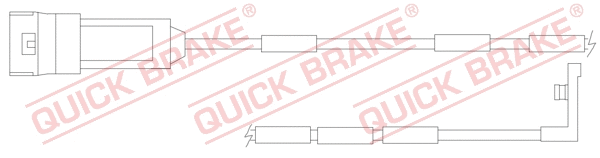 Stabdžių trinkelių susidėvėjimo daviklis QUICK BRAKE WS 0119 A