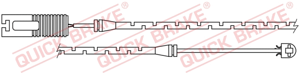 Stabdžių trinkelių susidėvėjimo daviklis QUICK BRAKE WS 0152 A