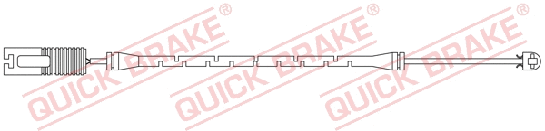 Stabdžių trinkelių susidėvėjimo daviklis QUICK BRAKE WS 0153 B