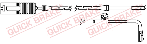 Stabdžių trinkelių susidėvėjimo daviklis QUICK BRAKE WS 0163 A