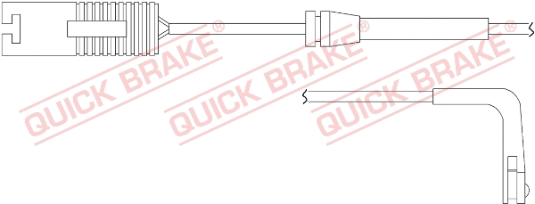 Stabdžių trinkelių susidėvėjimo daviklis QUICK BRAKE WS 0164 A
