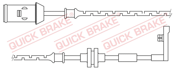 Stabdžių trinkelių susidėvėjimo daviklis QUICK BRAKE WS 0165 A
